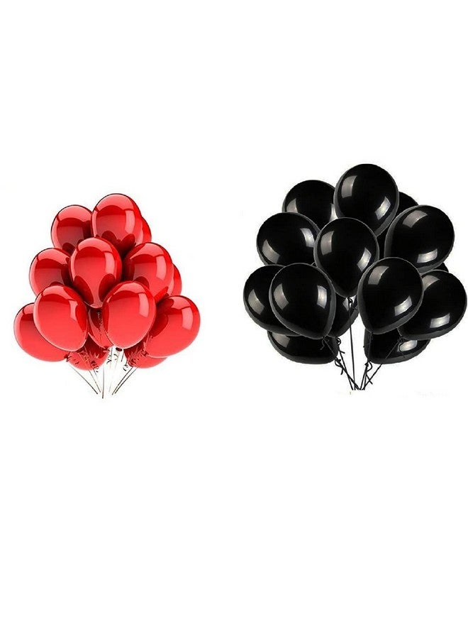 FI - FLICK IN 104 Pcs Latex Red & Black Metallic Balloons Arch Strip Ribbon Decoration Engagement Wedding Valentine Day Garland Backdrop Photo Booth Birthday Party Supplies (Pack of 104,Red & Black) - Image 4