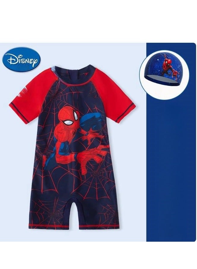 Disney Children's One-Piece  Professional Swimsuit Surfing Suit (With  Swim Cap Included) - Image 1