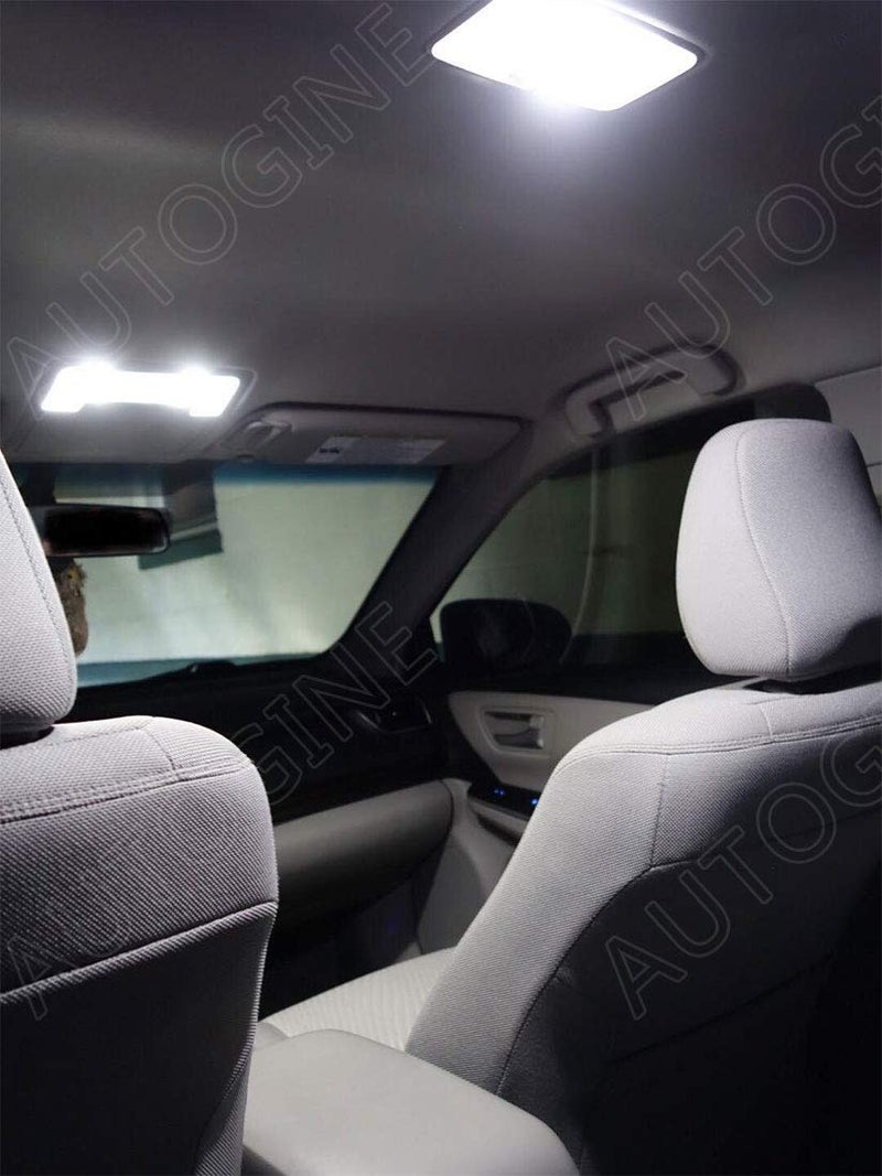 AUTOGINE طقم أضواء LED داخلية بيضاء مكون من 6 قطع لسيارة تويوتا كورولا 2013 2014 2015 2016 2017 2018 2019 2020 2021 2022، أضواء داخلية LED فائقة السطوع 6000K + أداة التركيب - Image 5