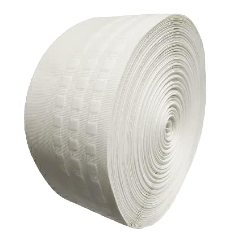QZibeva QZibeva White Tape for Hook Type American Pleat for Windows and Door Curtains Weight 16 kg Thicked Stuffed Tape 40 Meter  - Image 2
