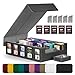 Kabinka Trading Card Storage Box with Commander Display 5Row Deck Case with Removable Lid 3900 Card Organizer for MTG TCG PTCG Sports Card Top Loaders Storage Box Black - Image 3