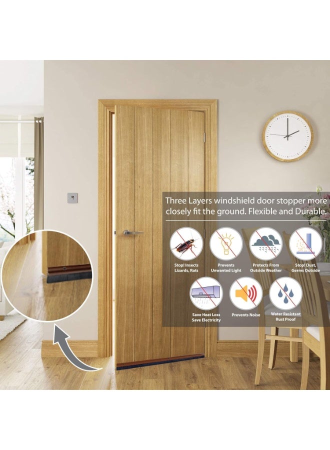 Deco Window Draught Excluder Brush for Doors – Weatherproof Door Seal Strip to Block Cold Air, Dust & Noise - Image 4