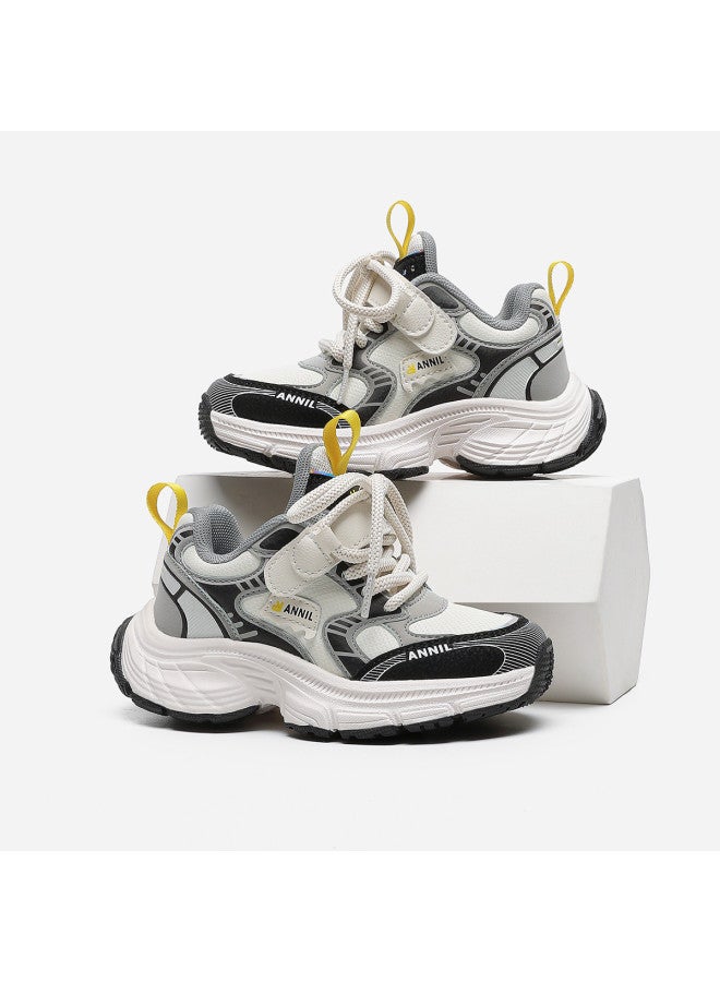 Annil Kids' Sneakers For Boys And Girls - Spring/summer 2025 New Arrival Soft-soled Retro Dad Shoes For Big Kids - Image 2
