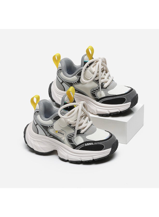 Annil Kids' Sneakers For Boys And Girls - Spring/summer 2025 New Arrival Soft-soled Retro Dad Shoes For Big Kids - Image 3