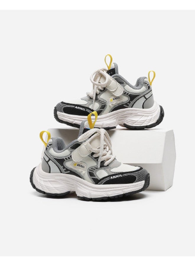 Annil Kids' Sneakers For Boys And Girls - Spring/summer 2025 New Arrival Soft-soled Retro Dad Shoes For Big Kids - Image 1