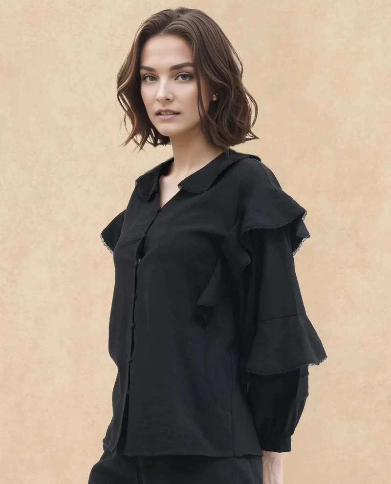 Rareism Women's Ruffled Top