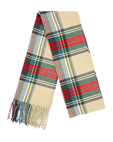 Achillea Soft & Warm Tartan Plaid Checked Cashmere Feel Winter Scarf Unisex (Stewart Dress) - Image 5