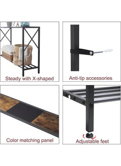 Sharpdo Storage Furniture 2-Layer Storage Console Table, Suitable For Living Room/Corridor/Sofa/Side Table 106*30*76CM  - Image 5