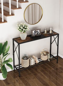 Sharpdo Storage Furniture 2-Layer Storage Console Table, Suitable For Living Room/Corridor/Sofa/Side Table 106*30*76CM  - Image 3