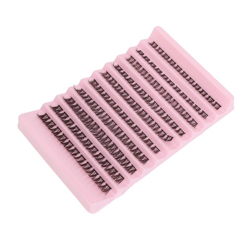 Individual Eyelashes DIY Realistic Synthetic Fibre Lightweight Strong Adhesive Cluster Eyelash Extensions 001 - Image 4