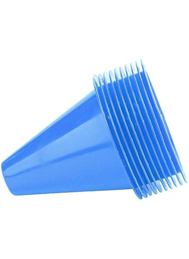 Generic - Football Marking Discs, Unbreakable PE Cone Shape 10pcs Football Cone, Improve The Controlling Ability of Football for Football Training Games for Boys(Blue) - Image 1