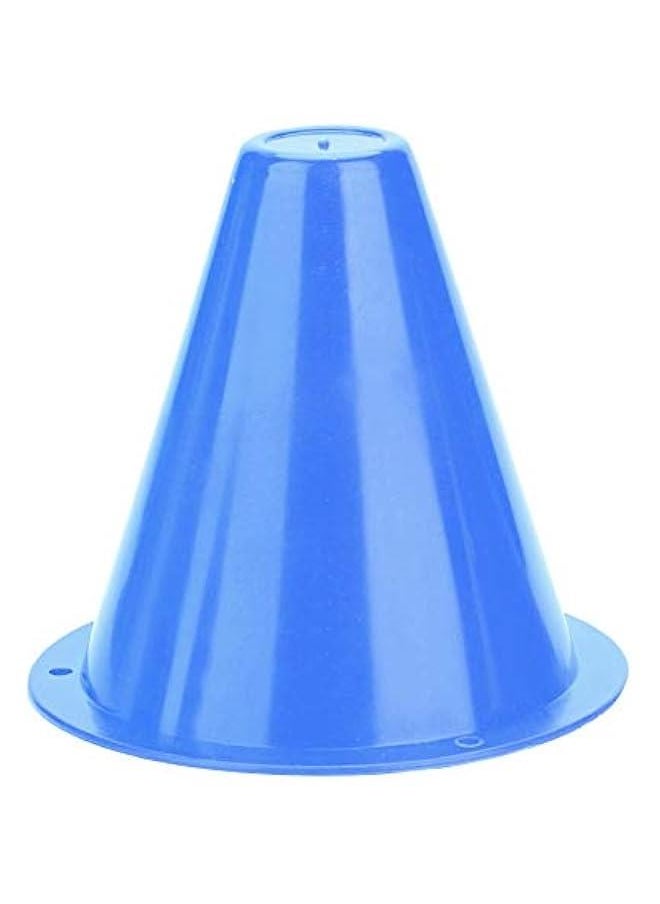 Generic - Football Marking Discs, Unbreakable PE Cone Shape 10pcs Football Cone, Improve The Controlling Ability of Football for Football Training Games for Boys(Blue) - Image 1