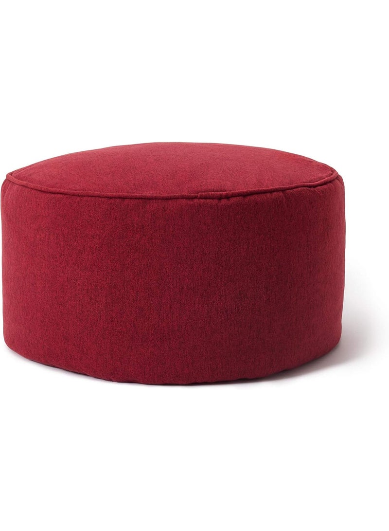 Indoor bean bag chair with filling, small chair, floor cushion, table, and footrest. Small and thin bean bag, 25 x 45 cm diameter. - Image 1