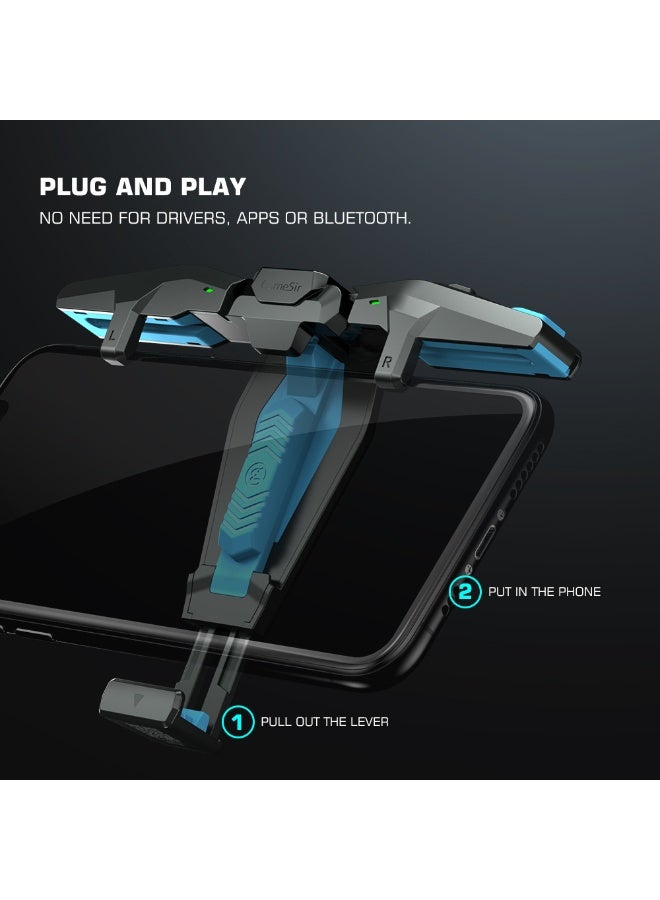 general Classic Gamepad GameSir F4 Falcon Mobile Gaming Controller Wireless Connections Plug and Play for iOS Android Mobile 4 Turbo Modes Portable Aesthetically Pleasing Functional Unique Foldable Customizable Buttons - Image 3