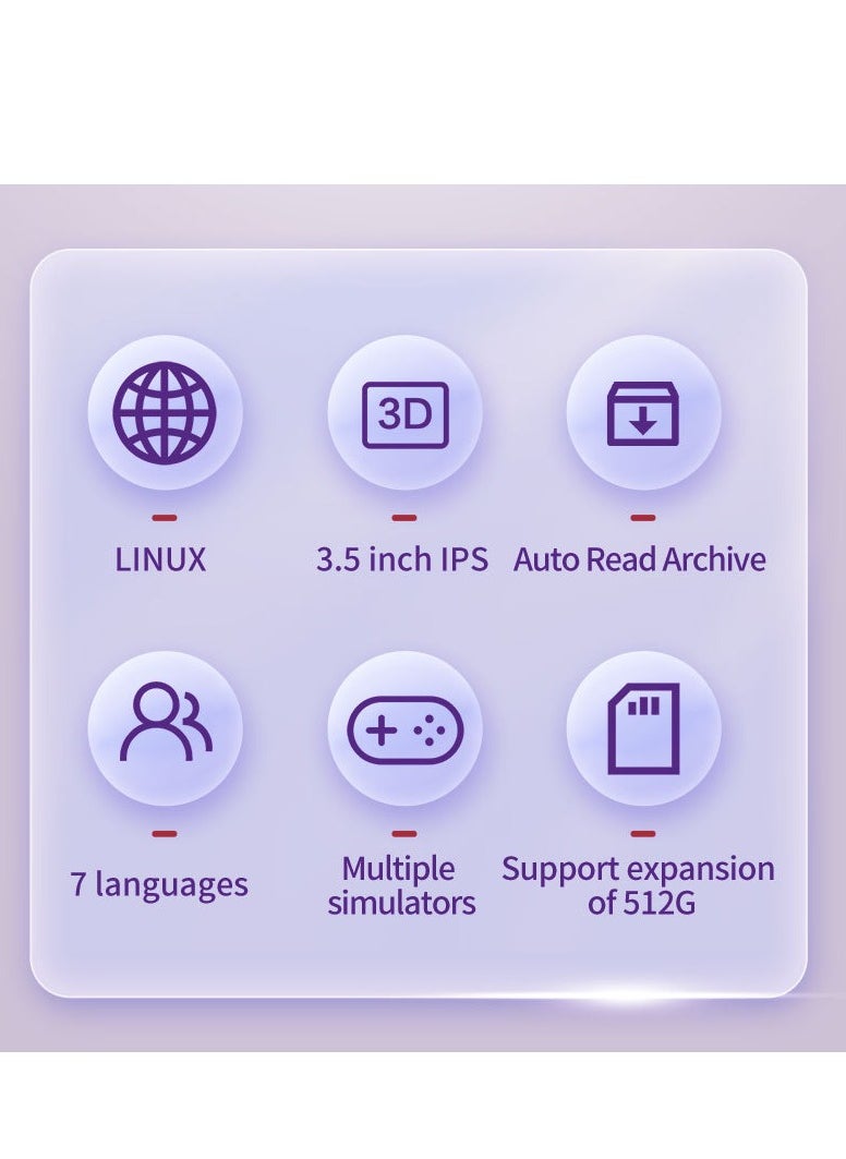 XU10 Retro Handheld Game Console – 3.5” IPS, 8000 Preloaded Games, 64GB, 12 Languages (Arabic Support), Kids & Adults