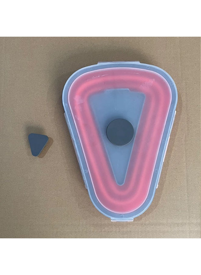 Foldable Silicone Pizza Box, Reusable Pizza Storage Container, Space-Saving and Microwave Safe, Portable Pizza Slice Keeper with Lid, BPA Free, Ideal for Leftovers and On-the-Go Lunches - Image 3