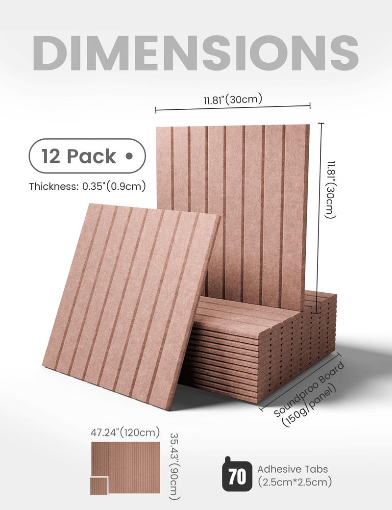 Fluxynara Large Felt Bulletin Board 48" x 36" Cork Board Alternative-12 Pack with 70 Safe Removable Adhesive Tabs, Felt Boards for Walls Bulletin Boards for Home Office Classroom Pin Board-Terracotta - Image 2