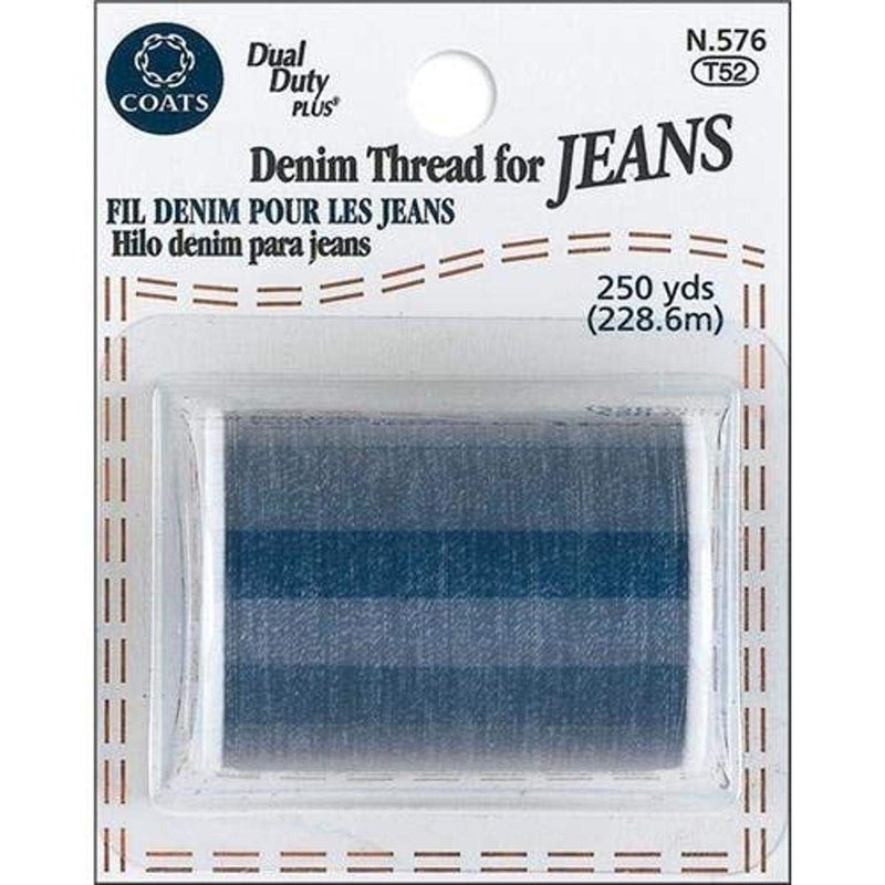 Coats & Clark Inc. N576 Denim Thread for Jeans, 250-Yard, Blue