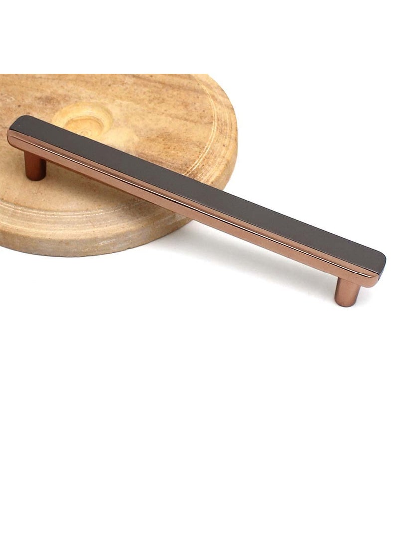 Volo VOLO Black Rose Gold CabinetWardrobe Door HandlesCupboard Drawer Pull HandleKitchen Drawer Pulls Knob_S178 Black Rose Gold Finish 224 mm 4  - Image 2