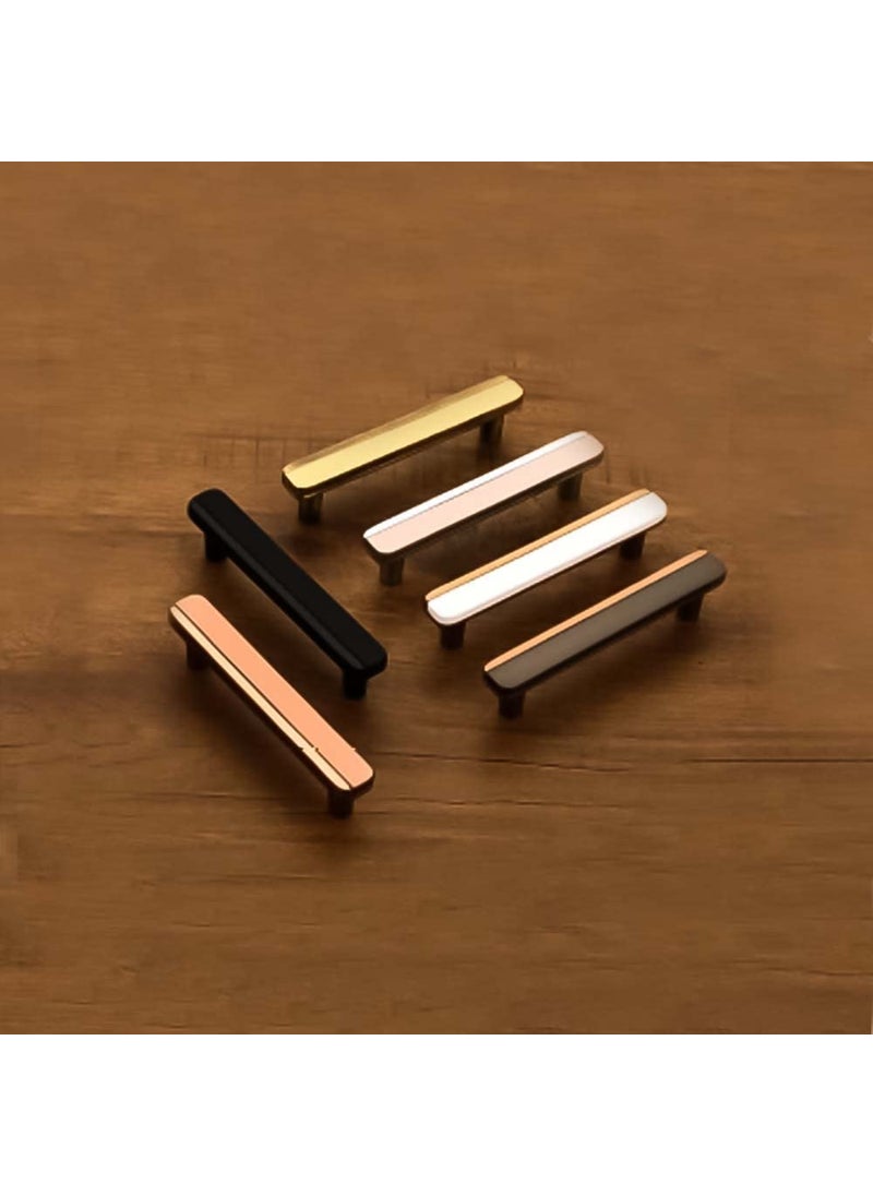 Volo VOLO Black Rose Gold CabinetWardrobe Door HandlesCupboard Drawer Pull HandleKitchen Drawer Pulls Knob_S178 Black Rose Gold Finish 224 mm 4  - Image 4