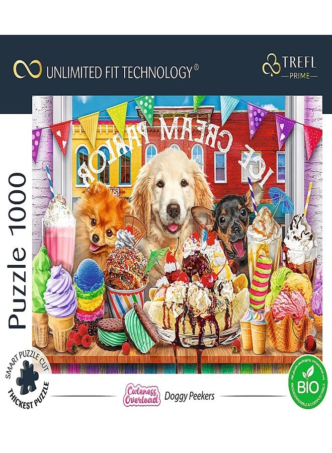 Trefl - Puzzle Doggy Peekers  - 1000 Pcs - 10699 - Image 3