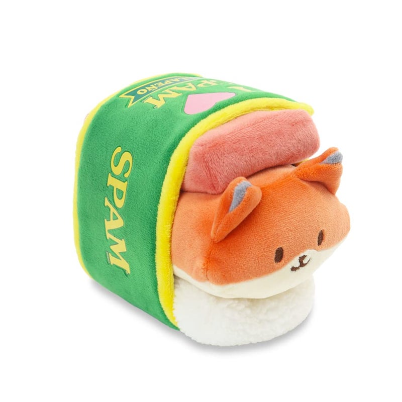 Anirollz Stuffed Animal Plush Toy - Official SPAM Musubi Blanket Outfitz Doll | Soft  Squishy  Warm  Cute  Comfort  Safe| Pillow with Fox - Birthday Decorations Graduation Gift 6"" Foxiroll - Image 1