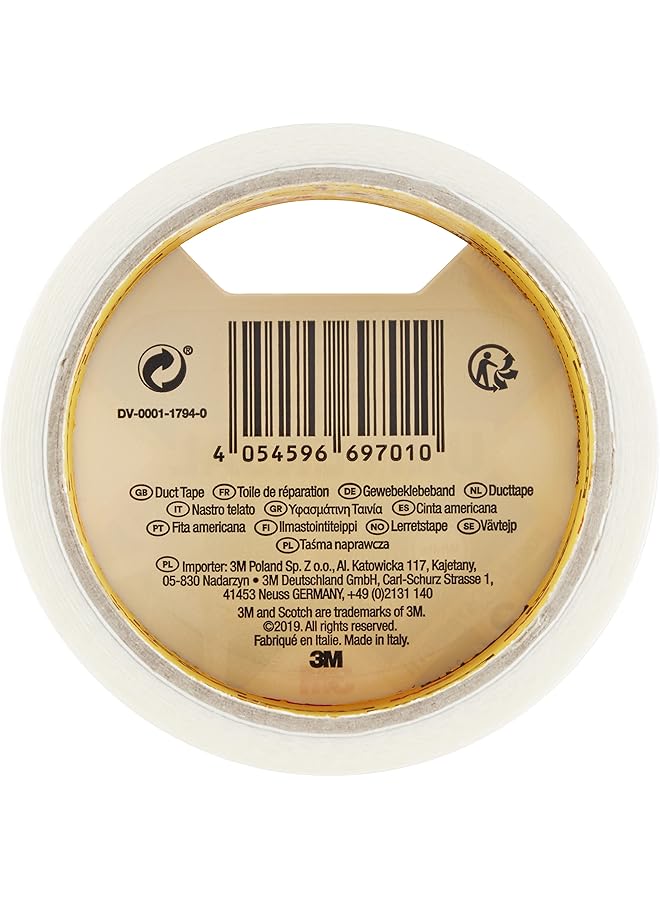 Scotch  Universal Duct Tape 10M X 48Mm White Color For General Purpose Holds Quickly And Reliably For Everyday Repairs And Projects 1 Roll Pack - Image 4