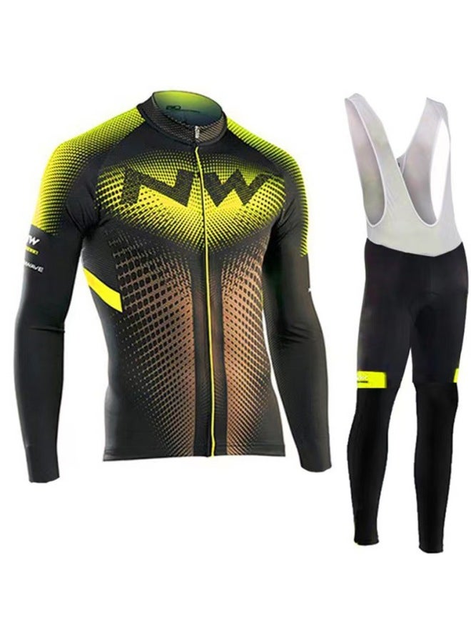 New Cross-mirror Long Nw Sleeve Bicycle Road Mountain Bike Cycling Sports Clothing Equipment