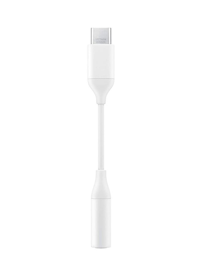 ICS USB to Type C to 3.5mm Headphone Jack Adapter White - Image 2