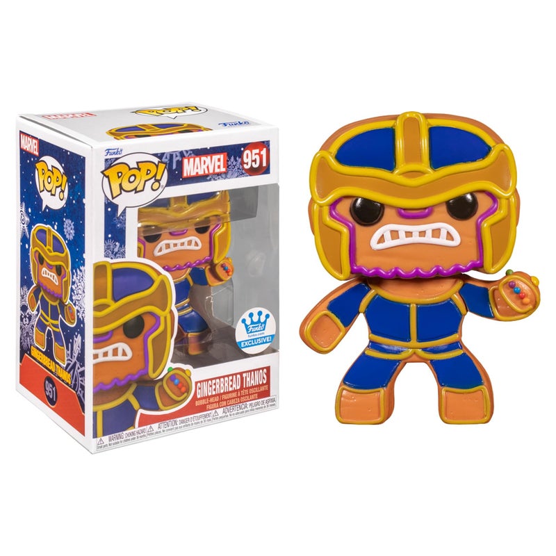 Funko Marvel Holiday POP Vinyl Figure | Gingerbread Thanos - Image 1