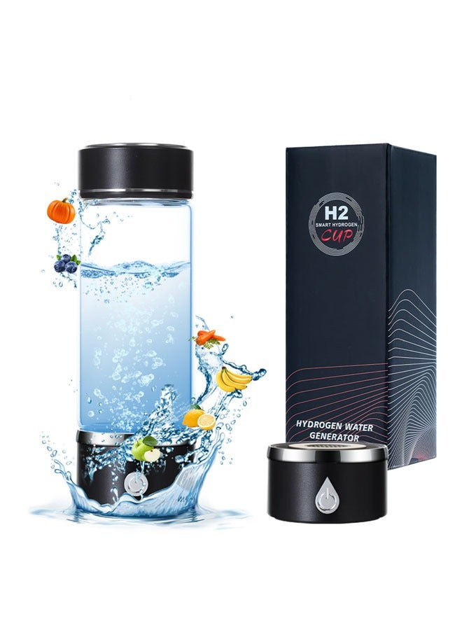 عام زجاجة ماء هيدروجيني محترفة - قابلة للشحن بالمحمول، منظف ماء هيدروجيني، مولد ماء هيدروجيني مع كوب ماء مغذي، كوب صحي للمنزل، للسفر. - Image 1