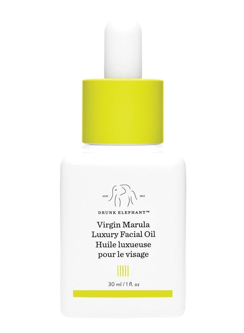 Drunk Elephant Virgin Marula Luxury Facial Oil Gluten and Vegan antiaging Skin Care and Face Moisturizer (30ml/1 fl oz) 30ml - Image 1