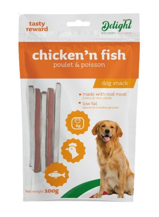 Delight Chicken Fish Sand 100g - Image 1