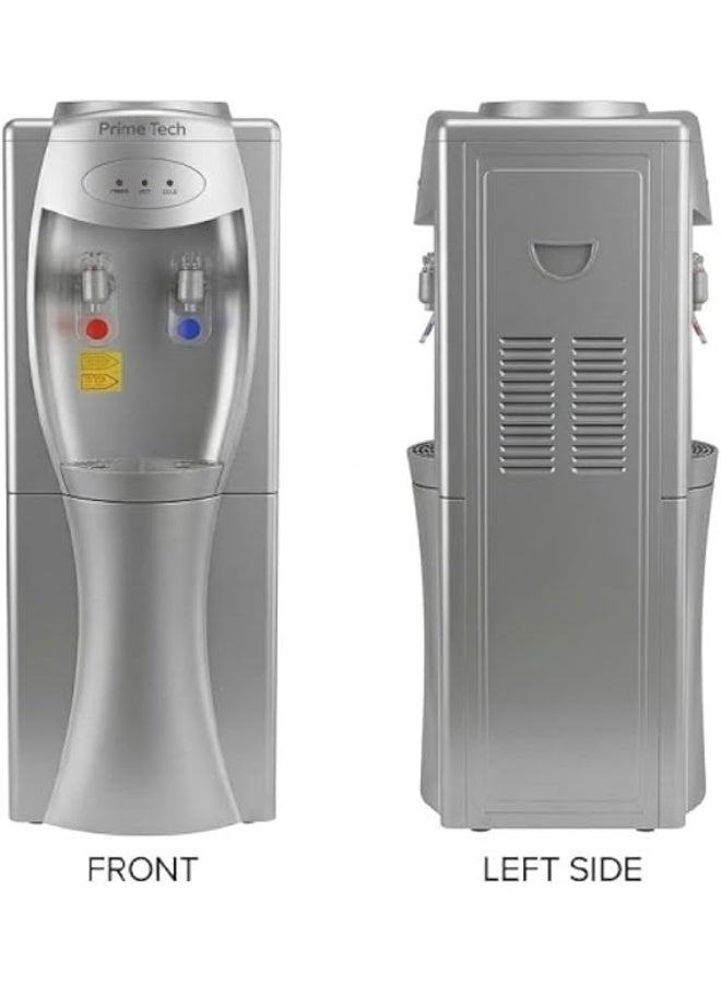 PRIME TECH Water dispenser PT-33SI Free Standing Hot and Cold, 2 Taps, Silver - Image 3