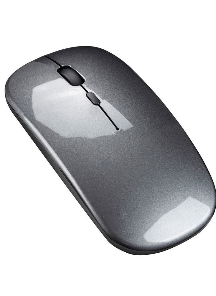 DIRECT 2 U - Wireless 2.4G Mouse Ultra-thin Silent Mouse Portable and Sleek Mice Rechargeable Mouse 10m/33ft Wireless Transmission (Grey) - Image 1