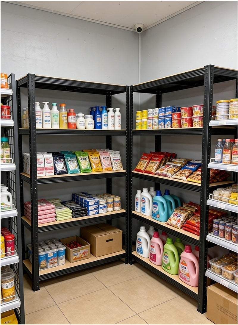 Yoawllty Black Storage Shelves, Garage Storage, Boltless Assembly, Adjustable Shelving Unit for Shed Warehouse Basement Kitchen - Image 4