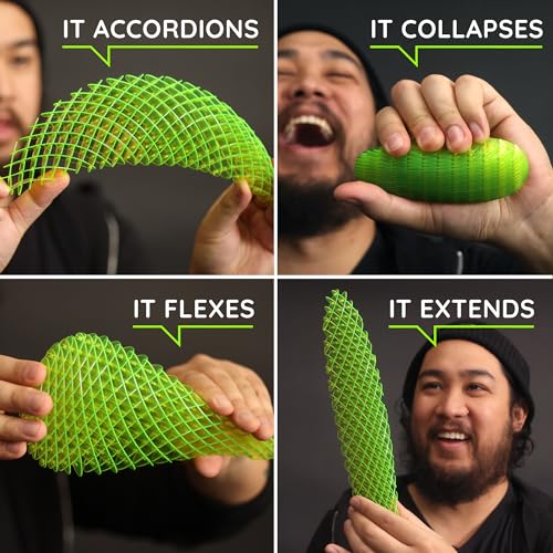 Morf Fidget Worm Toy - Flexible 3D Sensory Slug Figgy Toy for Kids, Teens, and Adults – Stretchy, Quiet, Stress and Anxiety Relief, Focus - For Play, School, Work Gifts, Great For Classroom and Office - Image 5