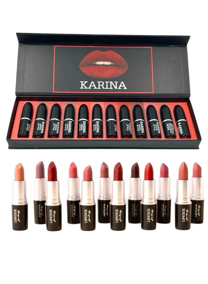 كارينا أحمر شفاه جاف مطفي 12 لون - Image 1