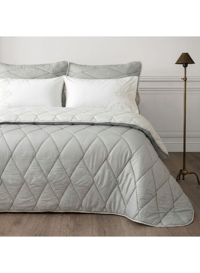 Morano Aura Quilt Set 230x250 cm with 2 50x70 cm Pillowcases, Double-Brushed Microfibre, Hollow Fibre Fill, Machine Washable - Image 2
