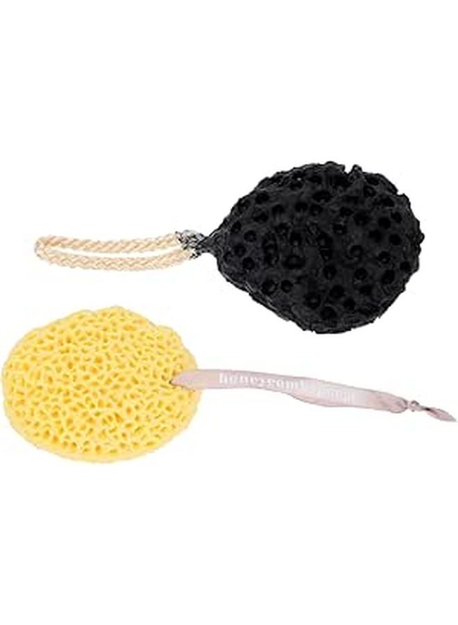 2Pcs Natural Seaweed Bath Sponges Gentle Exfoliating Sponge Balls For Sensitive Skin - Image 1