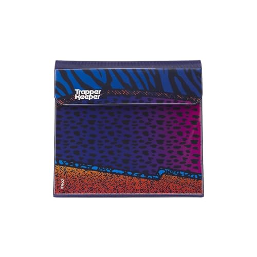 Mead Trapper Keeper Binder, Retro Design, 1 Inch Binder, 2 Folders and Extra Pocket, Metal Rings and Spring Clip, Secure Storage, Animal, Mead School Supplies (260038CP1-ECM) - Image 1