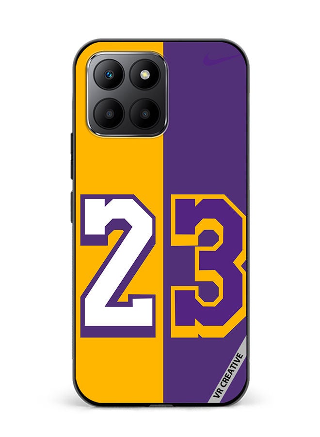 VR CREATIVE Protective Case Cover For Honor 70 Lite Purple Yellow Design Multicolour - Image 1