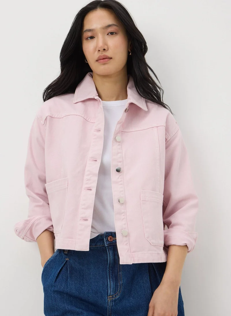 Matalan Pale Pink Denim Shacket