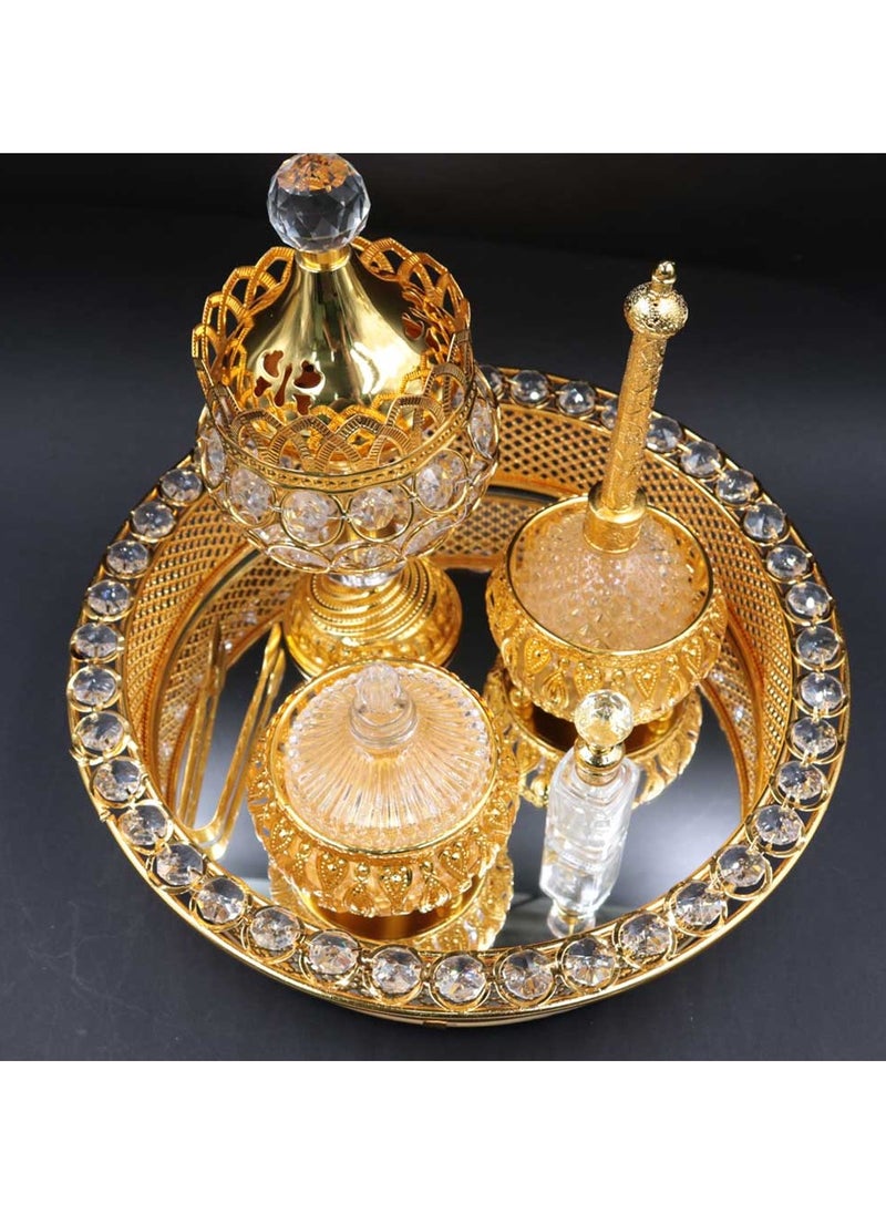 بخور بوسيدين - مجموعة مبخرة بخور بتصميم أنيق، مبخرة العود العربي، حامل عطر بخور للمنزل والمكتب - Image 1