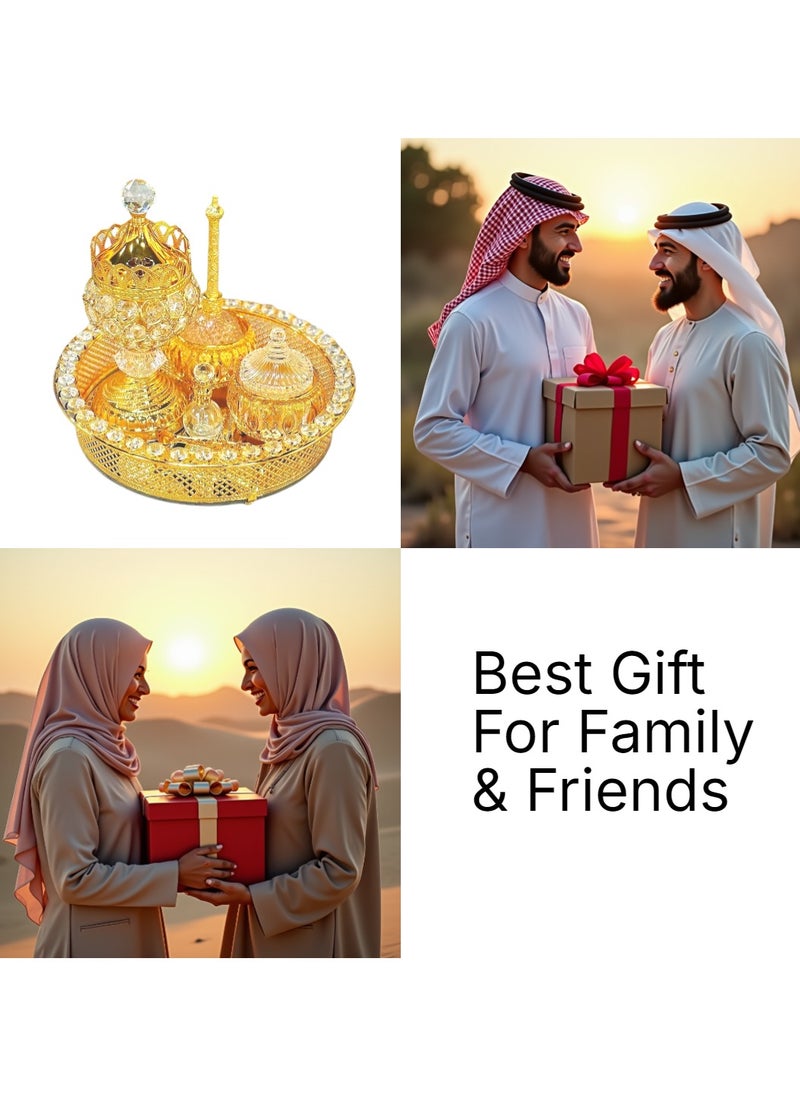 بخور بوسيدين - مجموعة مبخرة بخور بتصميم أنيق، مبخرة العود العربي، حامل عطر بخور للمنزل والمكتب - Image 1