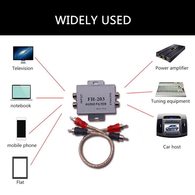 Ground Noise Isolator Filter Eliminates Buzzing Noise for Car Stereo and Home Audio Systems - Image 3