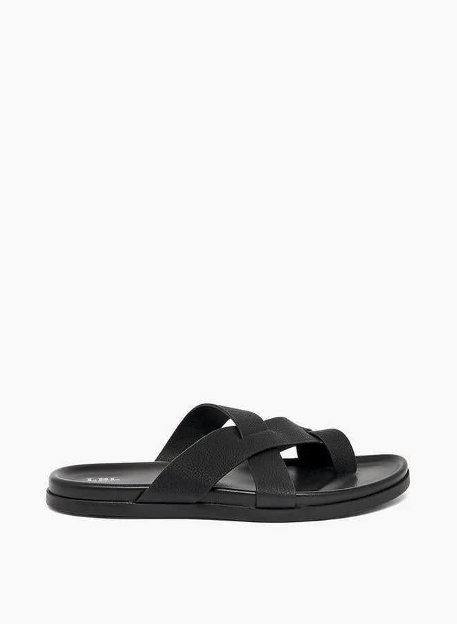LBL By Shoexpress Men Textured Crisscross Sandals