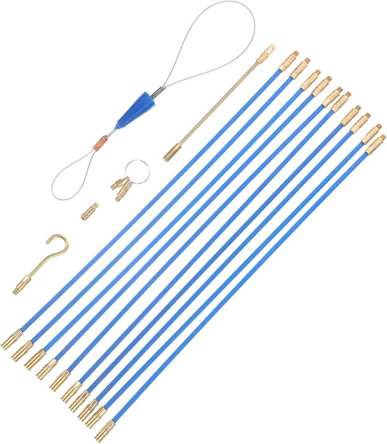 Electrical Wire Cable Puller Complete Wall Kit With Dark Groove Threader - Image 1