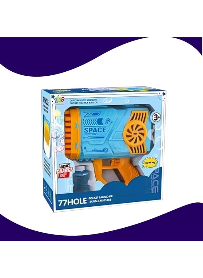IToys 77 Hole Rocket Launcher Space Bubble Blaster Toy 3+ Years Bubble Bubble Gun Bubble Gun - Image 5