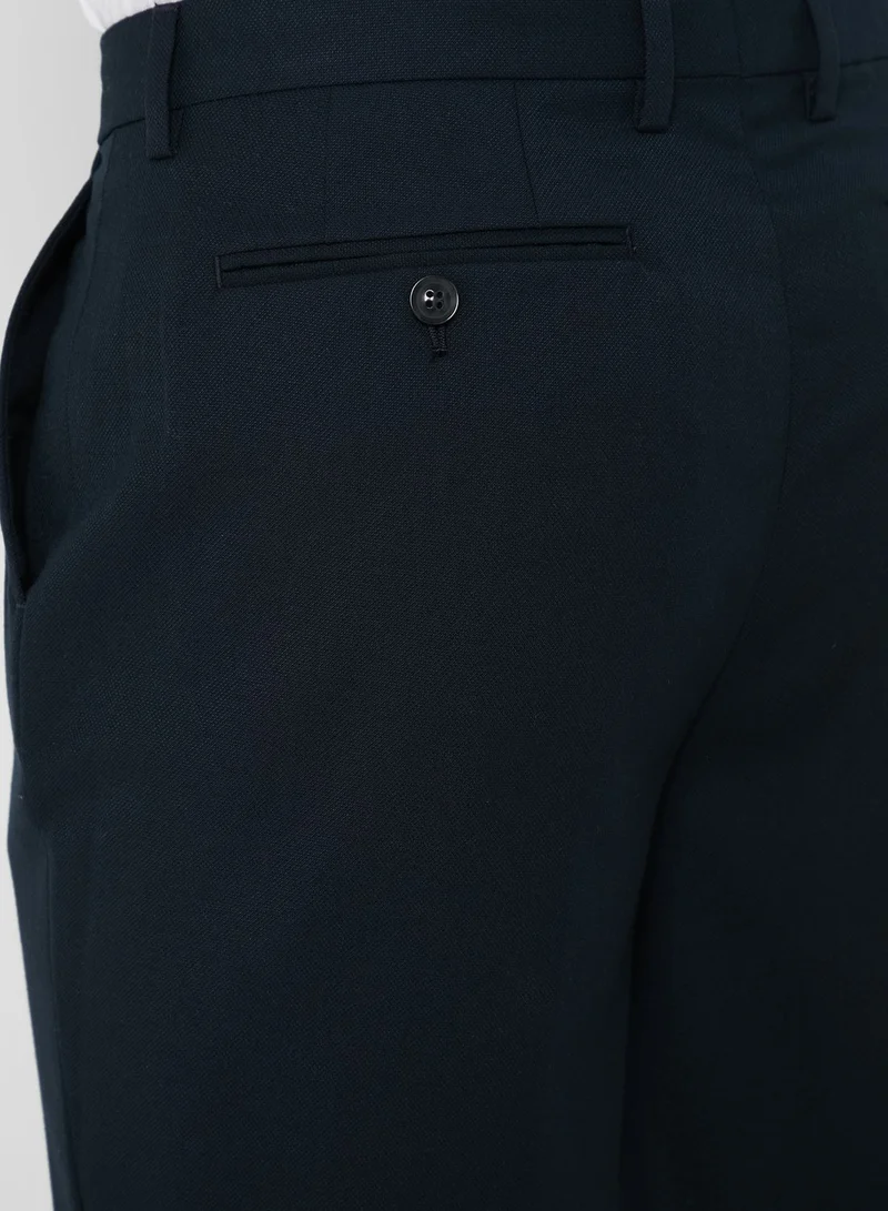 TOPMAN Textured Slim Fit Trousers